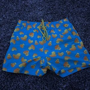 Rubber ducky swim shorts
